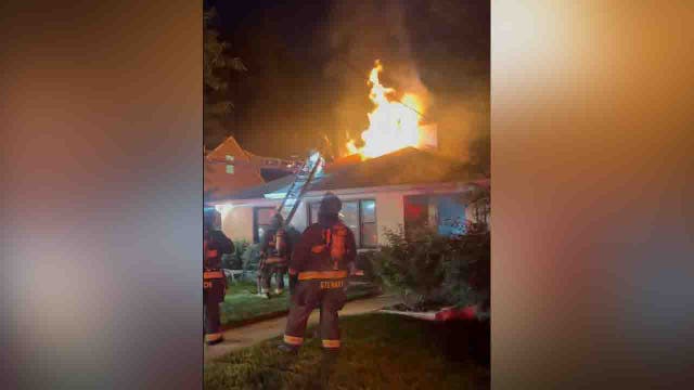 Burning incense sparks 2-alarm fire that destroys DC house; 2 firefighters transported