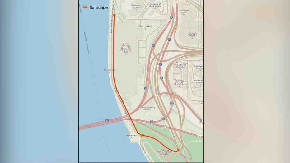 Kennedy Center set to remove 'Blue'statue; temporary road closures & restrictions