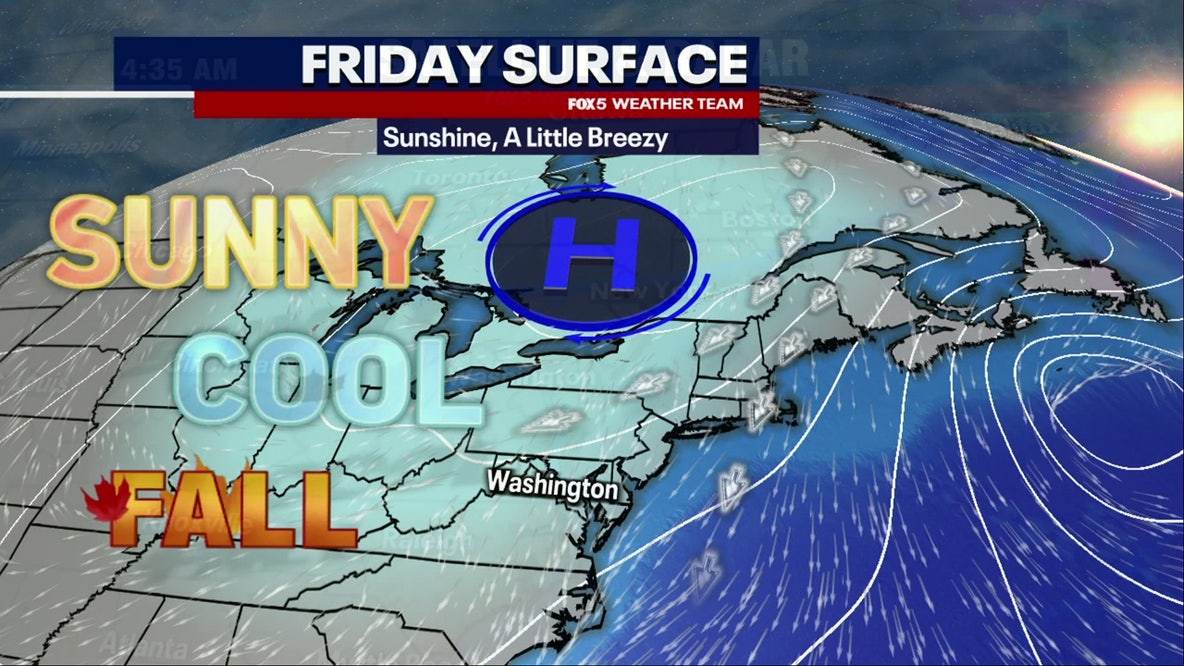 DC weather: Sunny, cool Friday ahead of dry, chilly Marine Corps Marathon weekend