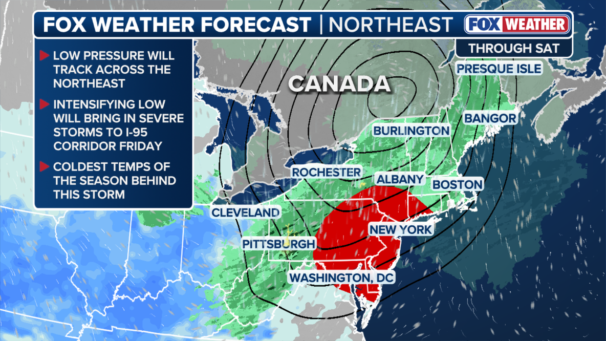 DC weekend weather: Gusty showers, a slight severe risk and a cool-down