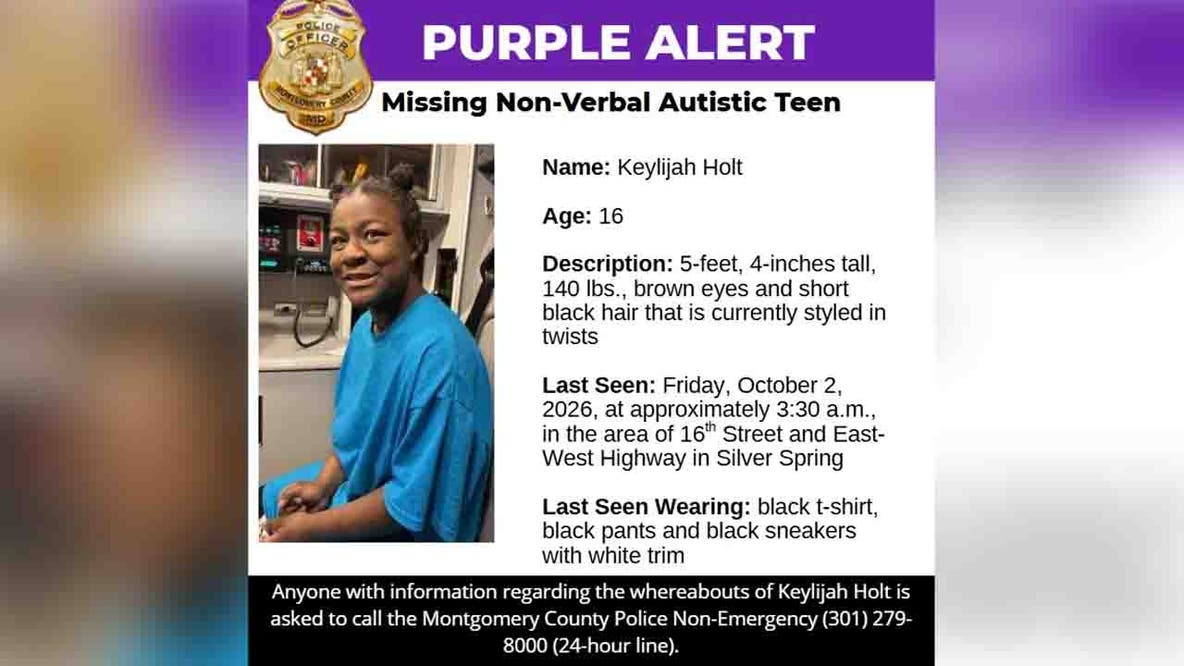 Police search for missing nonverbal 16-year-old girl with autism last seen in Silver Spring
