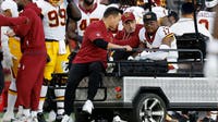 Washington Commanders WR Terry McLaurin carted off field with a knee injury vs. 49ers
