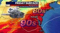 DC weather: Summerlike warmth Friday ahead of evening storms, weekend showers
