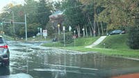 Water main break floods street, causes traffic delays in Silver Spring