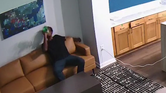 Suspect kicks back with soda in middle of DC break-in
