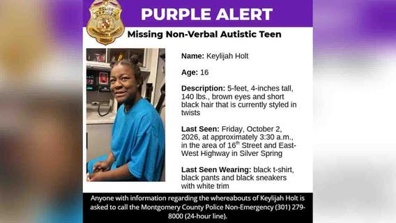 Police search for missing nonverbal 16-year-old girl with autism last seen in Silver Spring