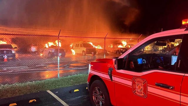 Fire destroys 27 vehicles in Waldorf, causing $3.5M in damage