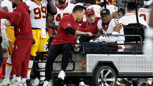 Washington Commanders WR Terry McLaurin carted off field with a knee injury vs. 49ers