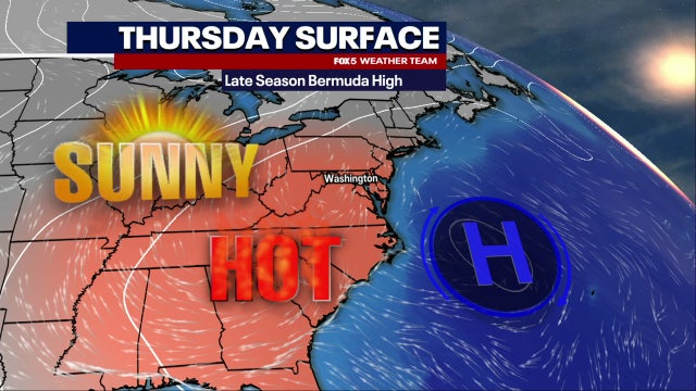 DC weather: Warm, humid Thursday brings return of summer feel