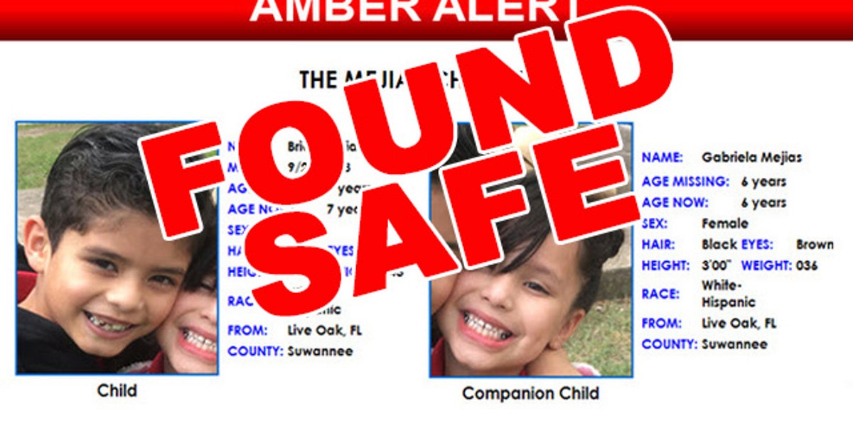 Florida children in Amber Alert found safe in Texas, deputies say | FOX ...