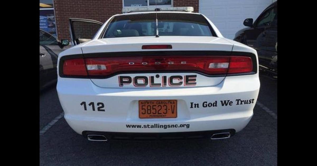 Stalling Pd Stallings Police Department adds 'In God We Trust' to patrol cars | FOX ...