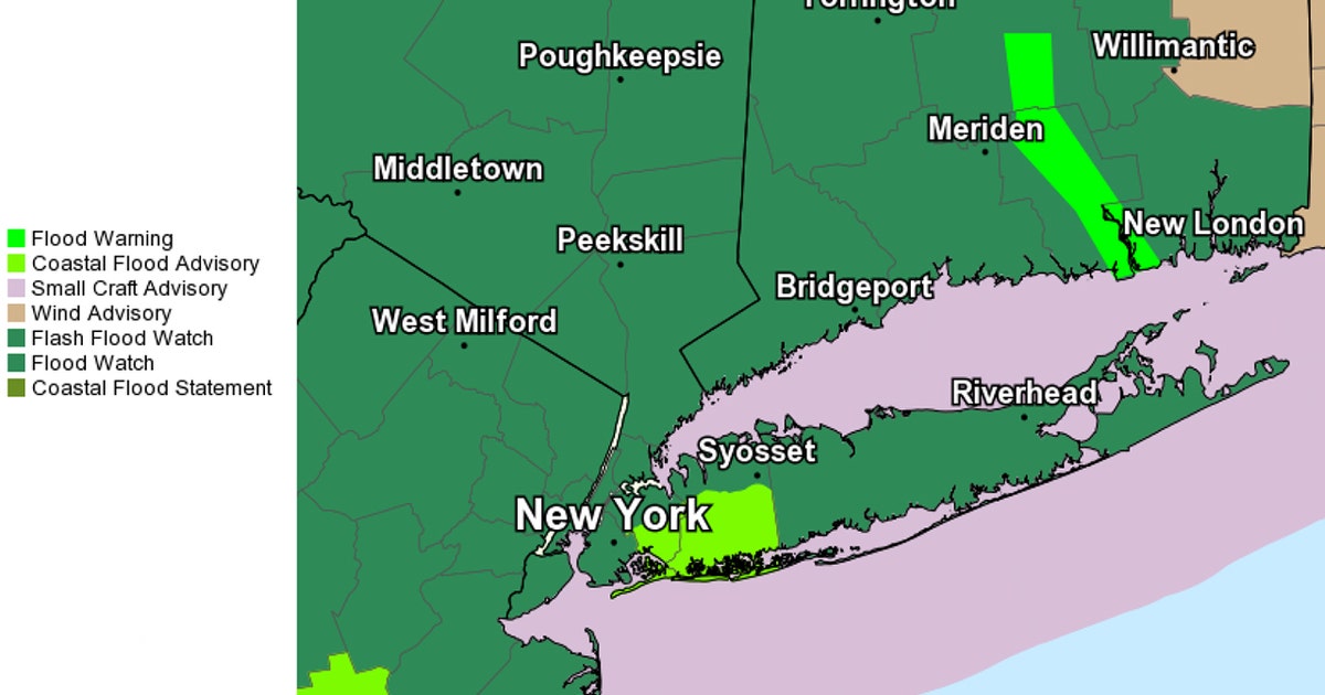 Heavy rain moving into New York area; flood alerts in effect | FOX 5 ...