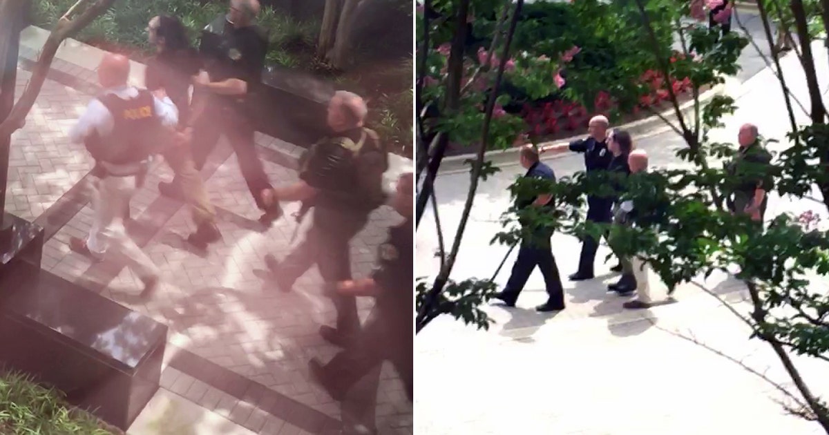 Video shows Capital Gazette shooting suspect being arrested | FOX 5 New ...