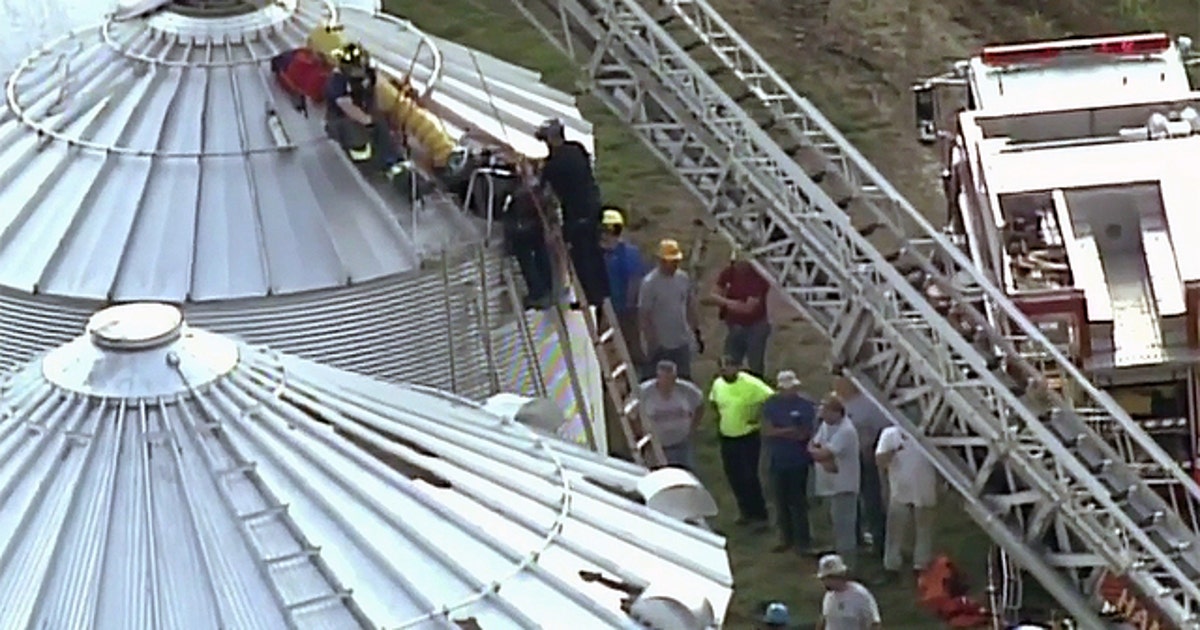 Crews work to free man trapped inside grain silo | FOX 5 New York