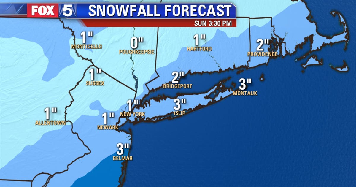 Cold and snowy evening in New York area | FOX 5 New York