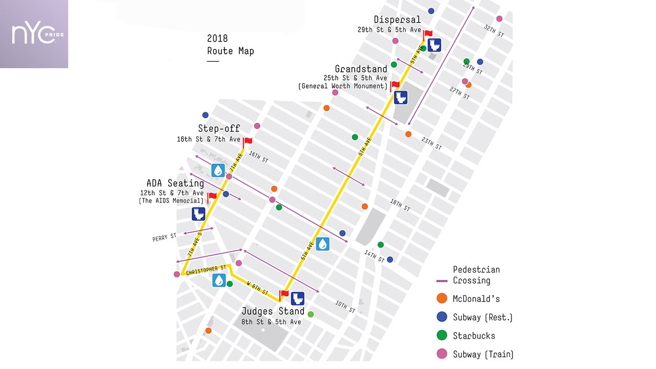 MAP NYC Pride March has a new route