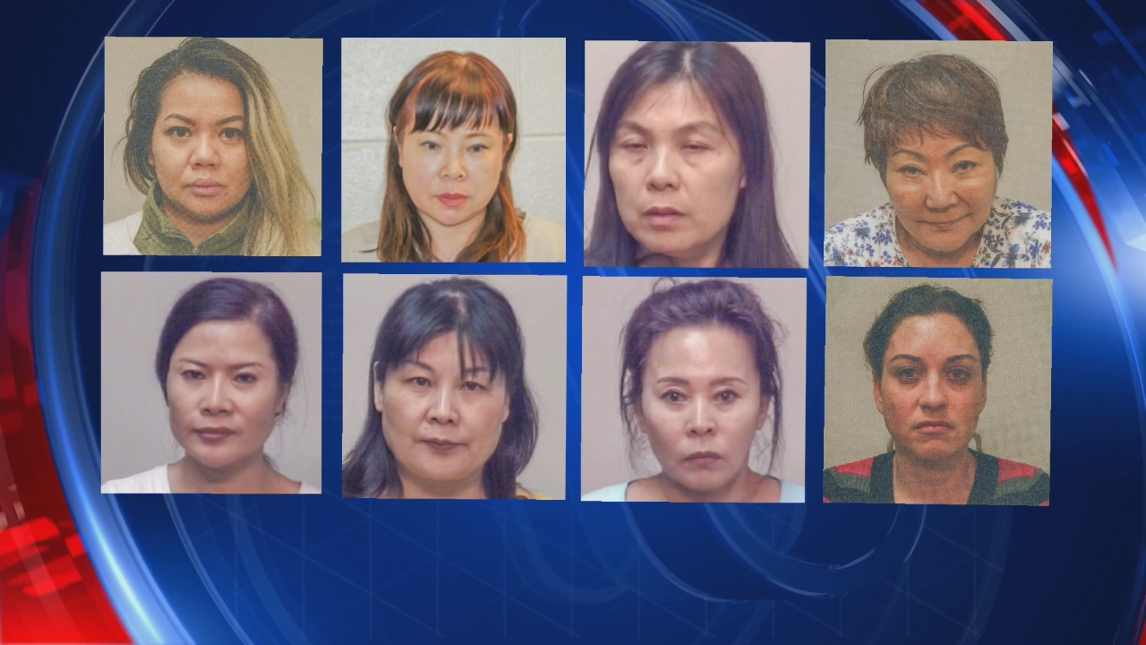 Deputies 9 people arrested in connection to raids at massage parlors