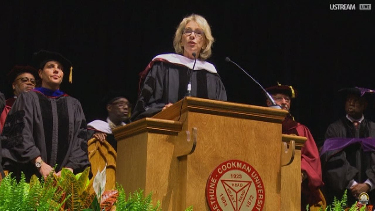 Betsy DeVos Booed During Commencement Speech At Historically Black ...