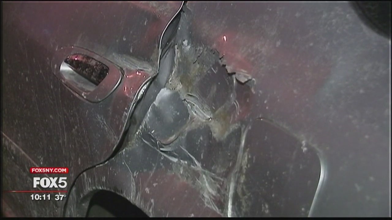 NYC woman says snow plow wrecked her car