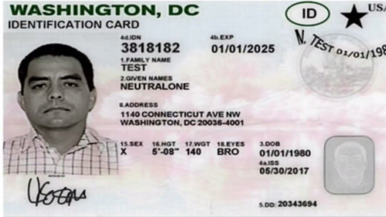 Washington Dc Issues Gender Neutral Drivers Licenses