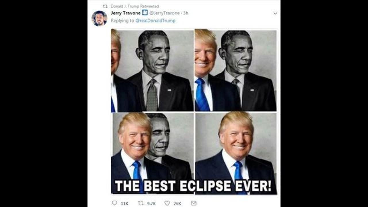Tweet Compares Trump To Solar Eclipse