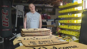 Indiana man with Down syndrome overcomes obstacles, creates doormat business