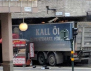 Truck crashes into Stockholm store, 2