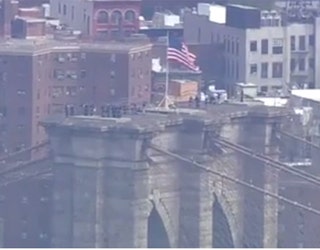 NYPD Drill Atop Brooklyn Bridge, 2