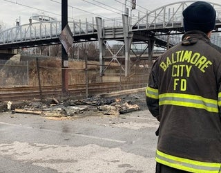 Baltimore Porta Potty Fire 2-401720