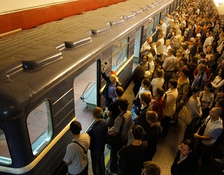 Russia St Petersburg Subway, FILE