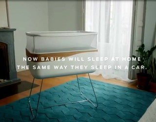 Ford Max Motor Dreams crib mimics the motion of your car (image courtesy Ford)-404023