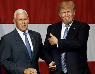 Mike Pence and Donald Trump