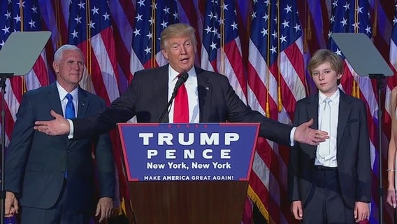 Donald Trump wins White House in astonishing victory