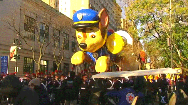 Balloons fly at Thanksgiving parade
