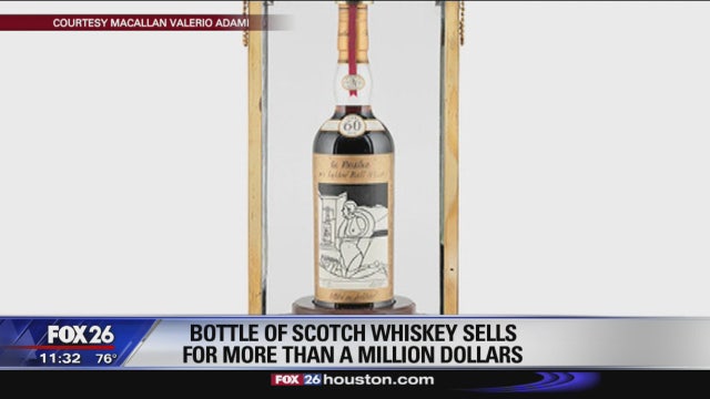 Expensive taste — $1.1 million bottle of Scotch