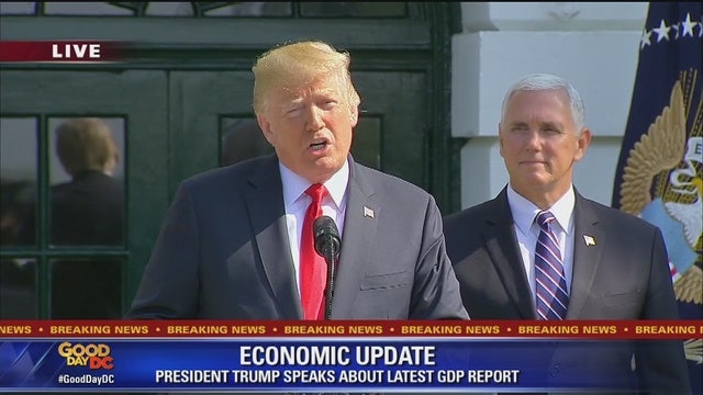 Trump claims US is 'economic envy of the entire world'