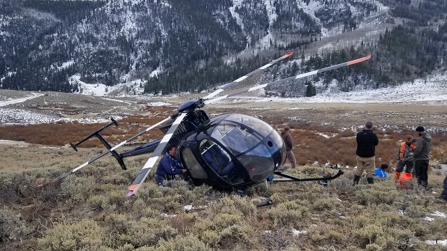 Leaping elk crashes helicopter in Utah