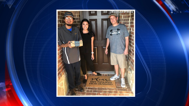Couple thanks Amazon delivery man in viral video