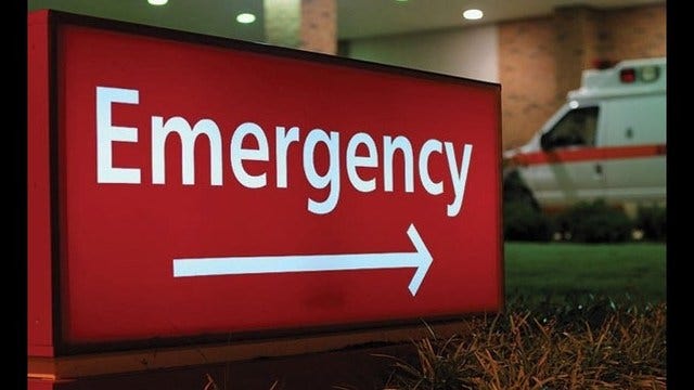Son gets speeding ticket while driving dad who's having heart attack to hospital