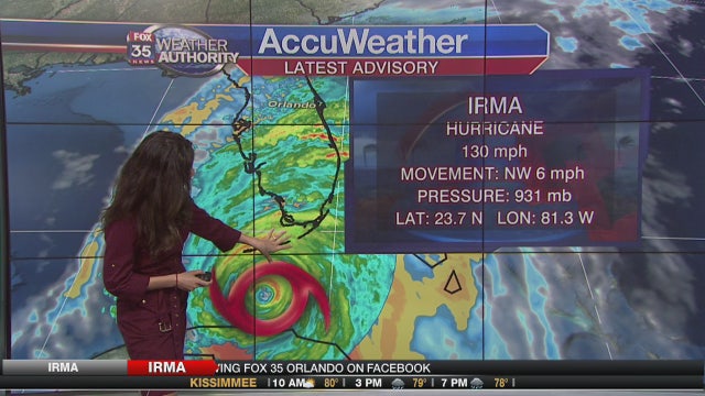 Irma shifting to the west, on track to hit St. Petersburg