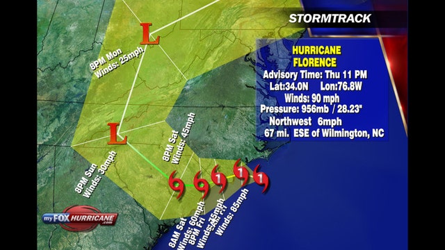 Now Category 1, Florence batters North Carolina coast
