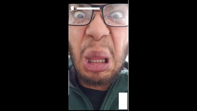 Police searching for suspect who stole phone, posted bizarre picture to social media