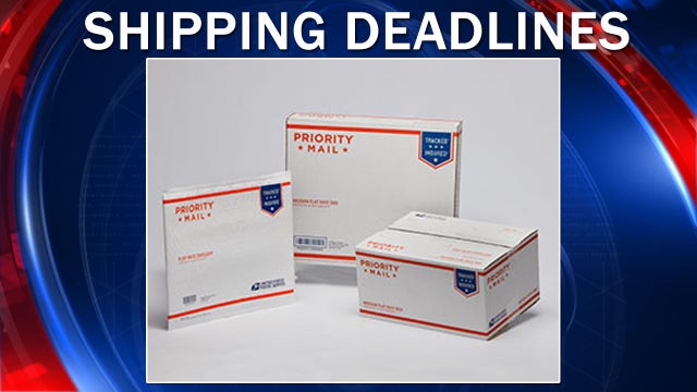 LIST: Holiday shipping deadlines