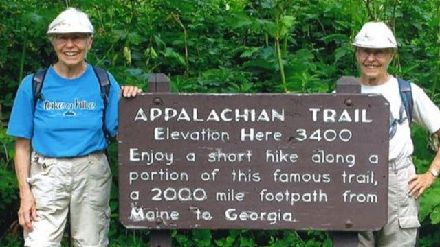 80-year-old identical twin sisters hike the Appalachian Trail
