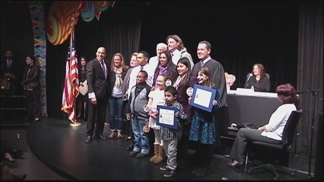 Long Island families celebrate adoption