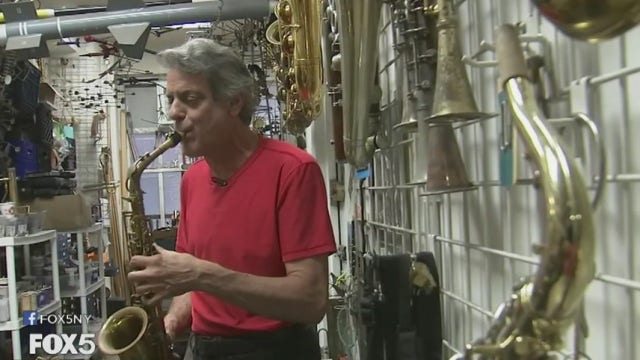 Fixing saxophones, crafting brass trinkets are Perry Ritter's specialties