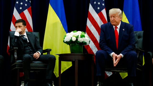 Jokes and Miss Universe as Trump, Ukraine leader meet