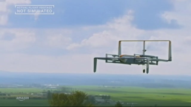 Amazon video of home delivery drone