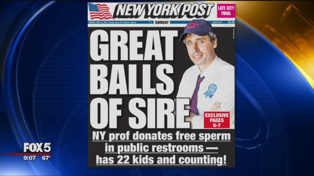 Women from around world seek sperm from NY man dubbed 'sperminator'