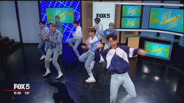 K-Pop band 'Ateez' performs 'Wave'